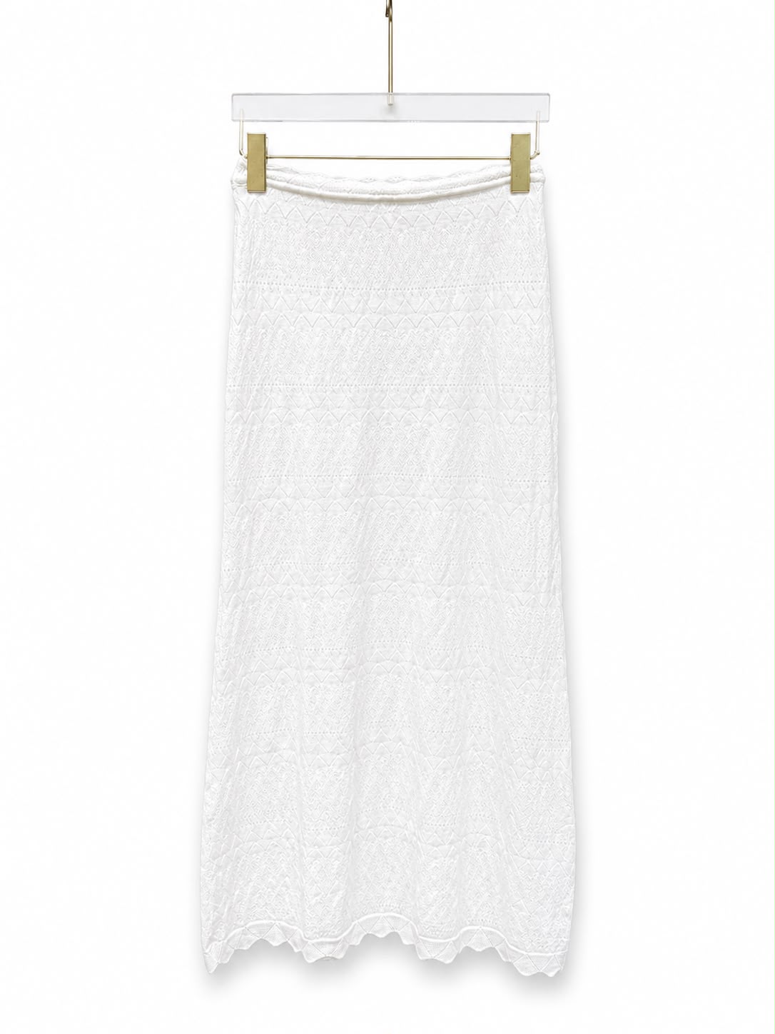 Set skirt white knit s/s cardigan - Image 4