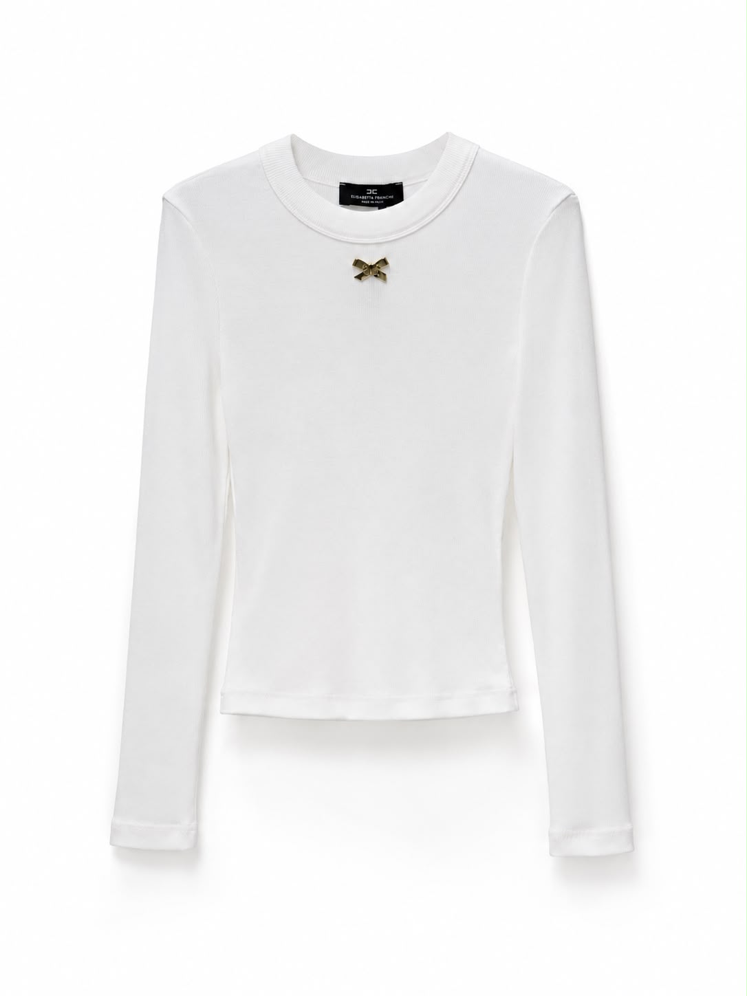 Top long sleeve white Elisabetta Franchi - Image 2