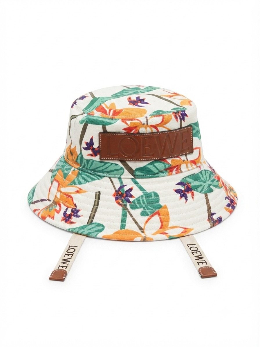 LOEWE BUCKET  CAP WHITE&GREEN - Image 2