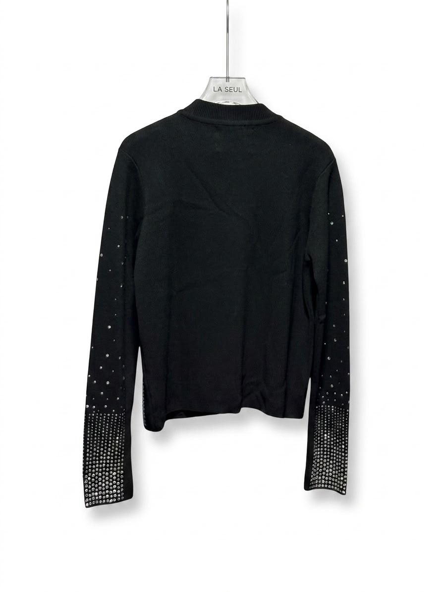 Prada rhinestone sweatshirt Black - Image 1