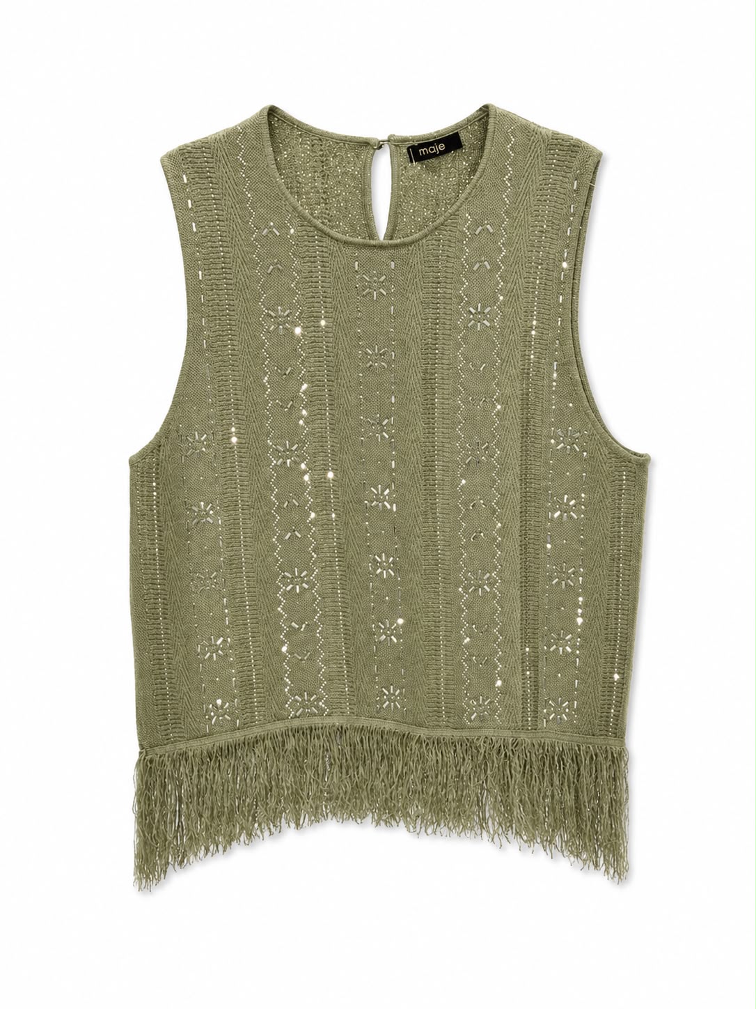 Set knit olive sequined - Image 4