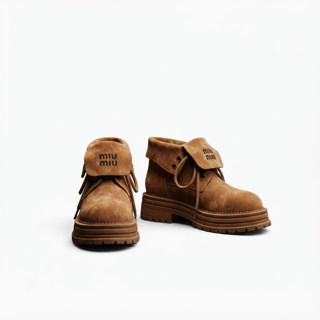 half boot Miu Miu camel - Image 3