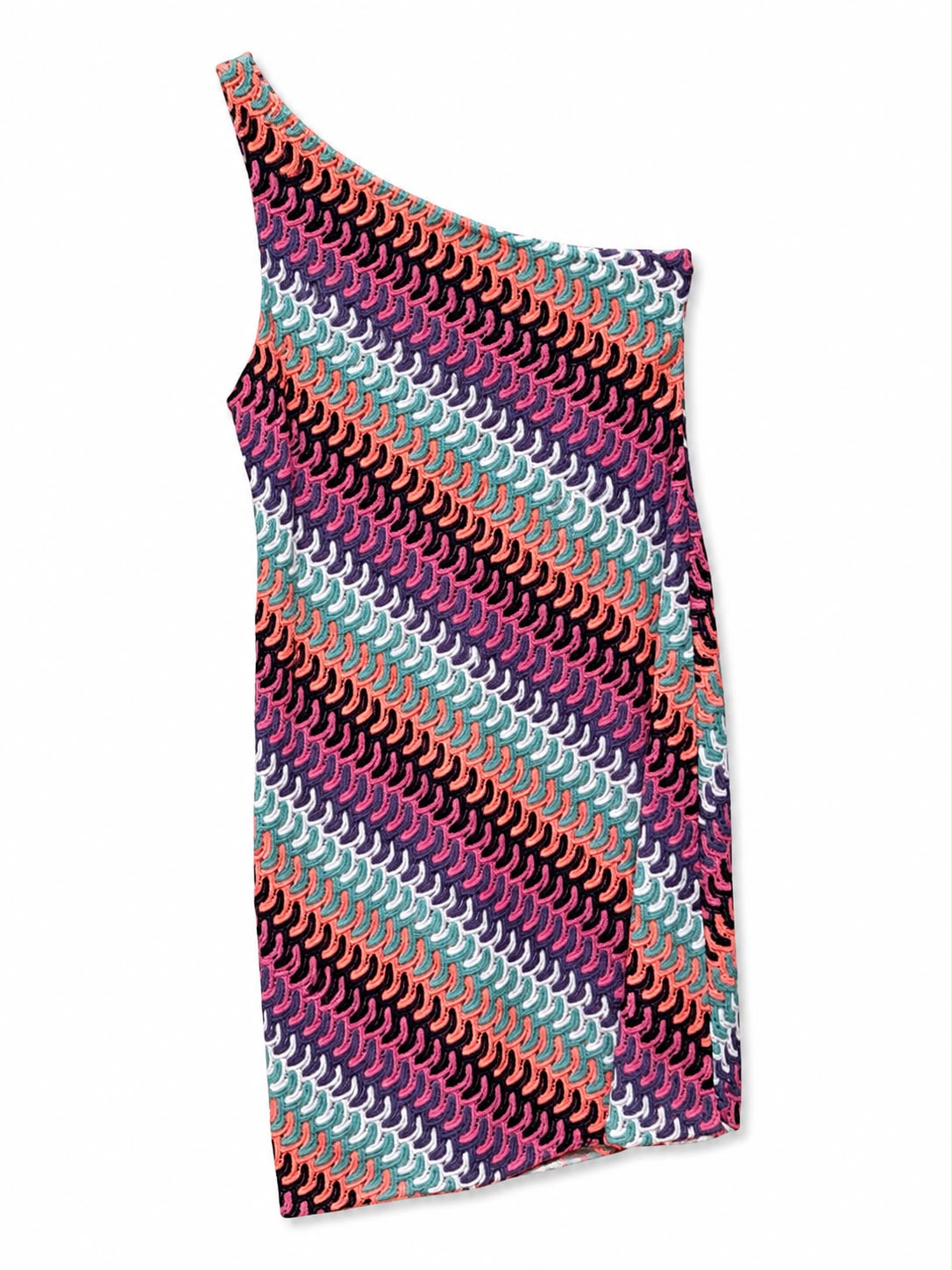 Dress 1 sholder knit multi color - Image 3