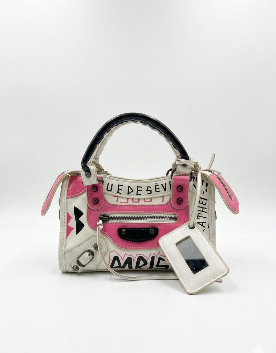 bag Balensiaga white & PINK - Image 1