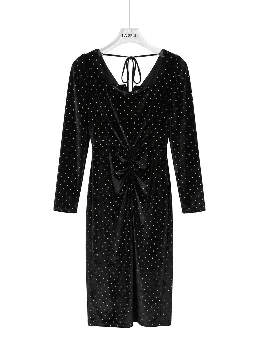 Dress Black rhinestone - Image 2