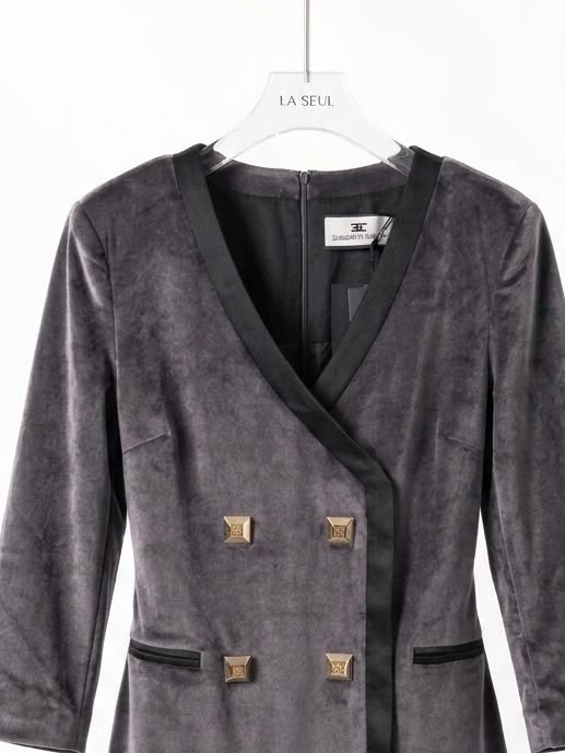 Short dress grey Elisabetta Franchi - Image 2