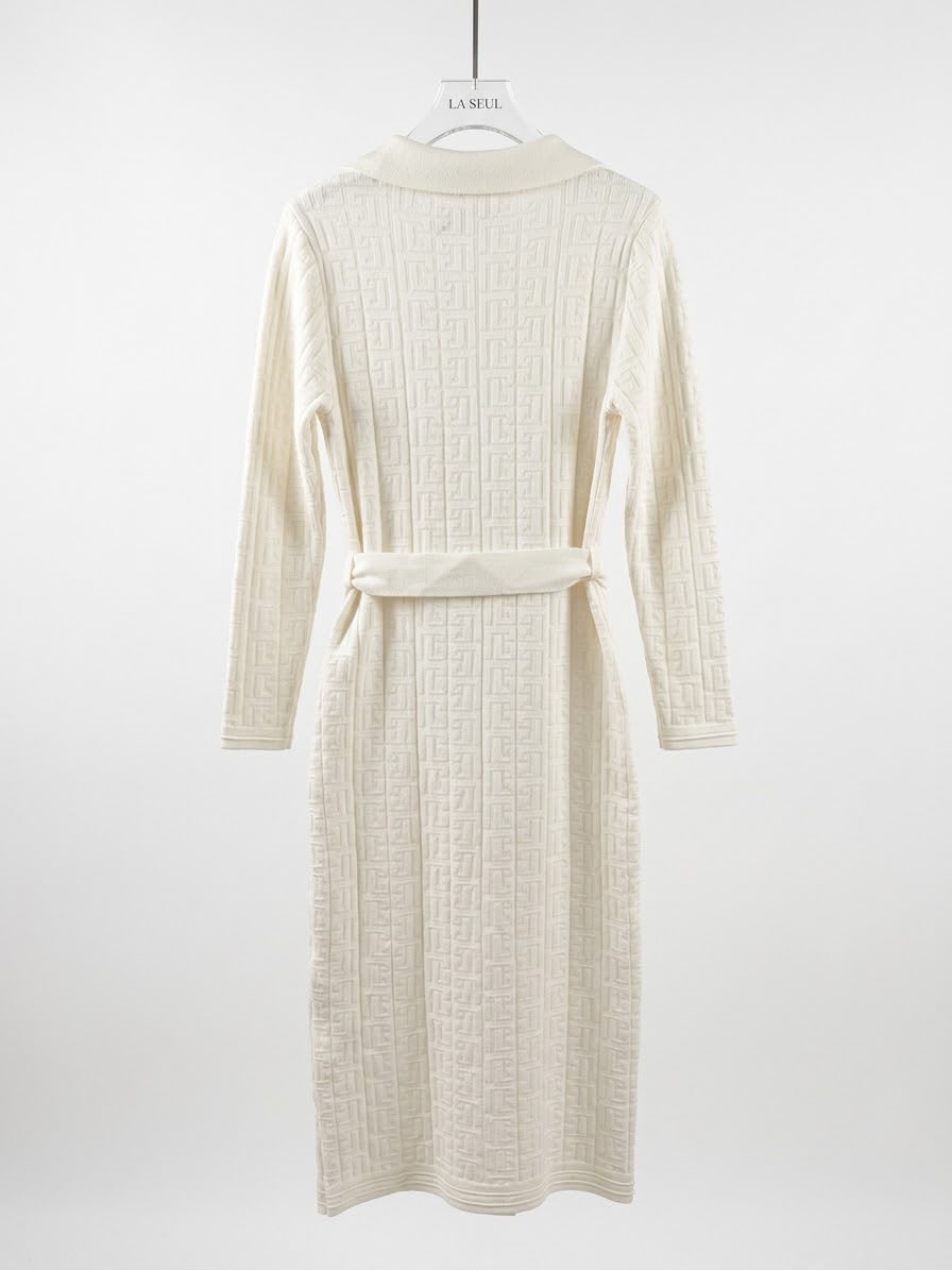 Long Dress balmain white - Image 3