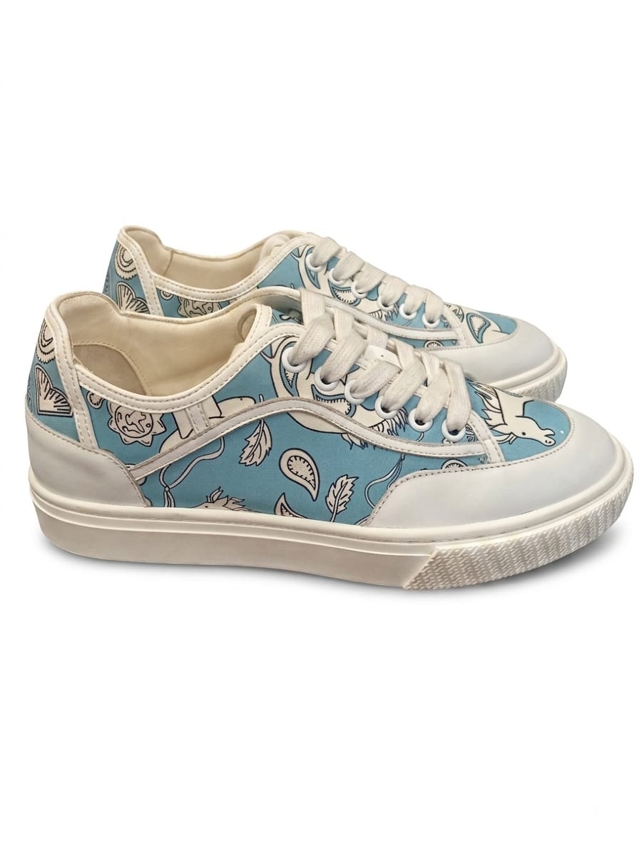 Shoes Hermes white&babyblue - Image 2