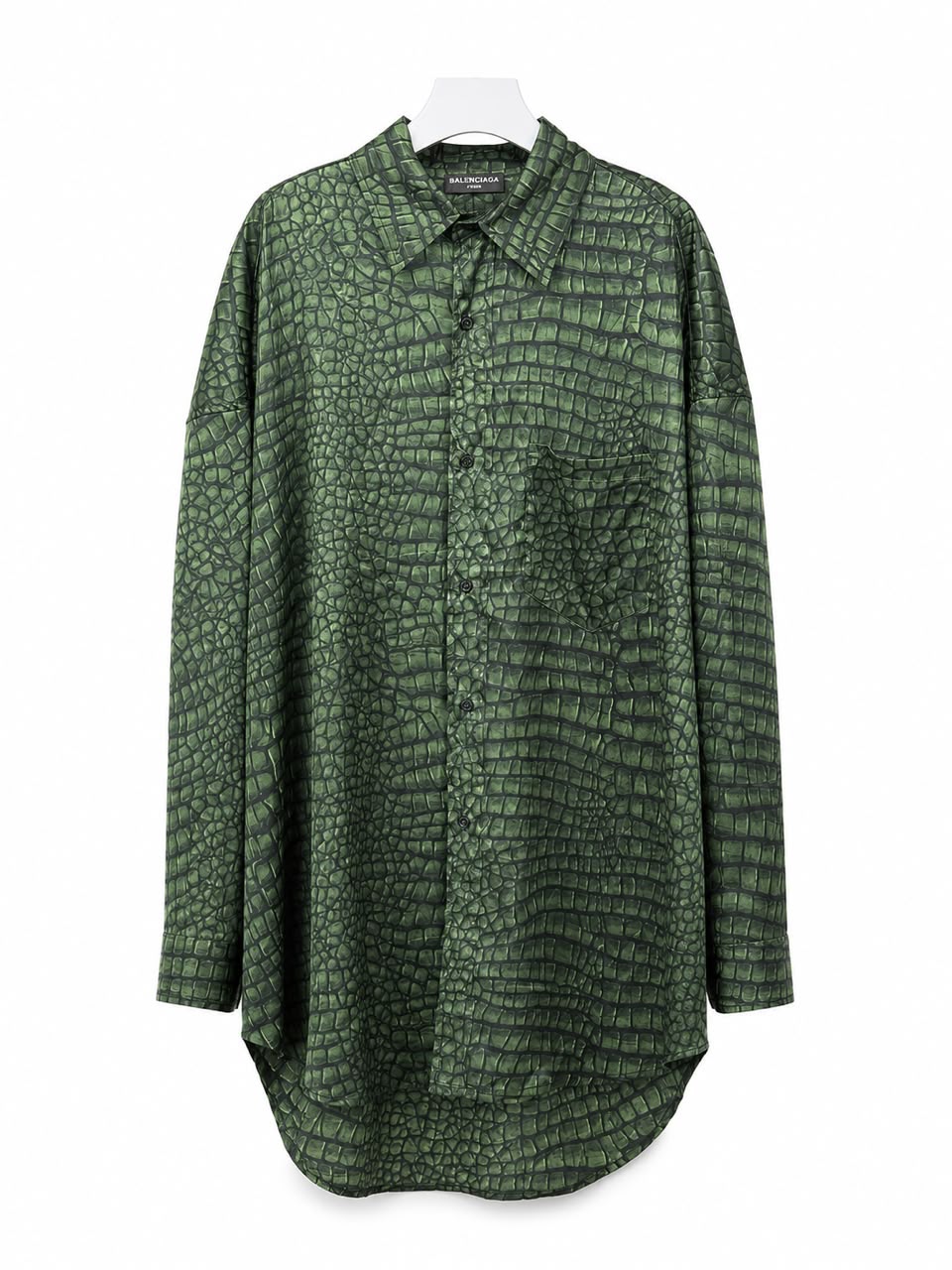 Set satin print green crocodile - Image 2