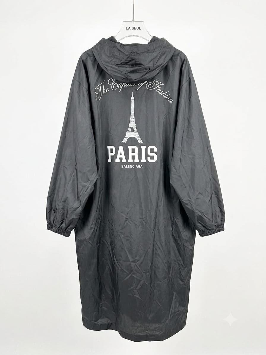 Balenciaga waterproof coat black - Image 1
