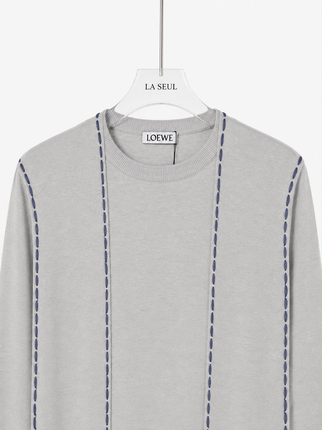 Loewe knitwear with a scarf Grey - Image 2