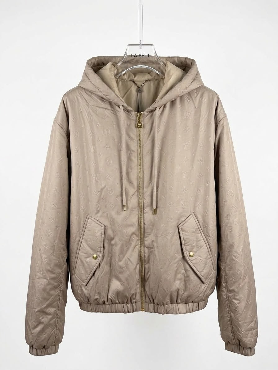 LV beige hooded jacket - Image 1