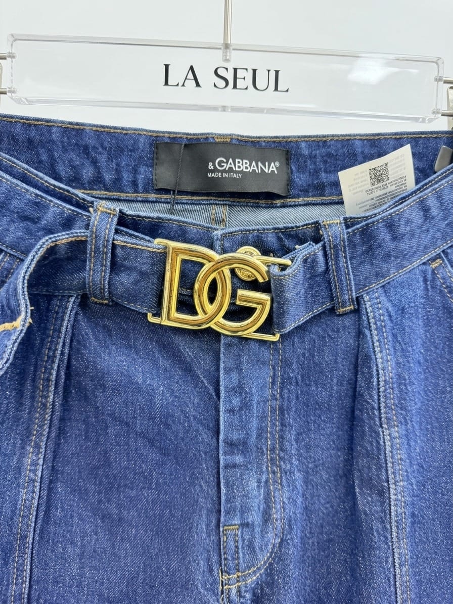 Jeans blue w-L wiht belt - Image 2