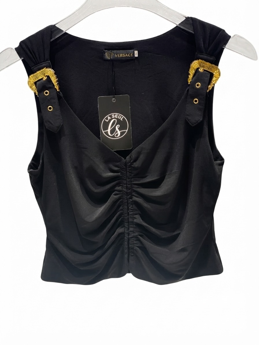 Set black gold buckle top - Image 2