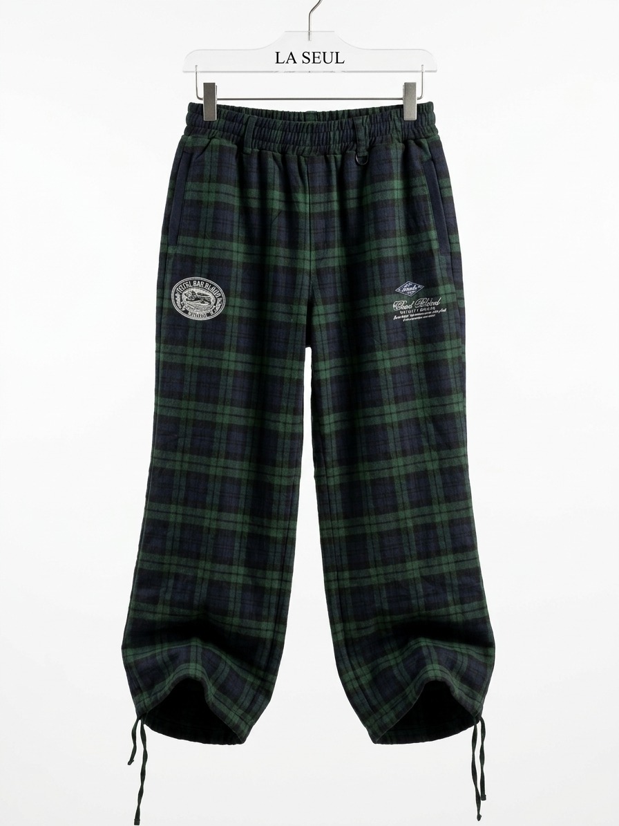 Bad Blood Plaid Suit Green& Navy - Image 3