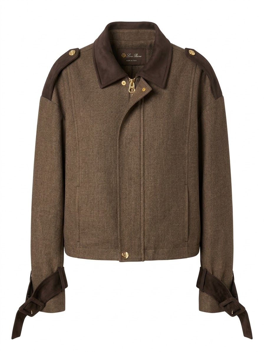 Suit brown with belt selve - Image 1