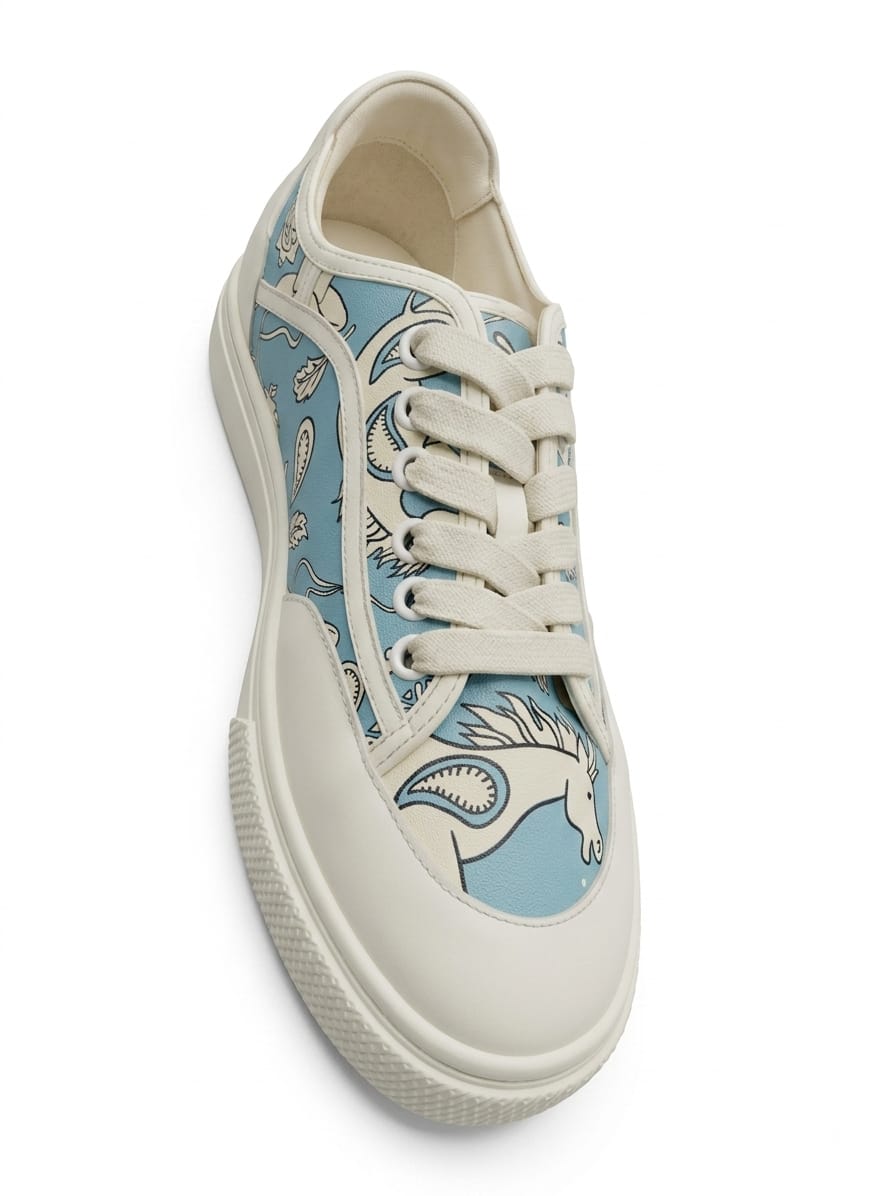 Shoes Hermes white&babyblue - Image 1