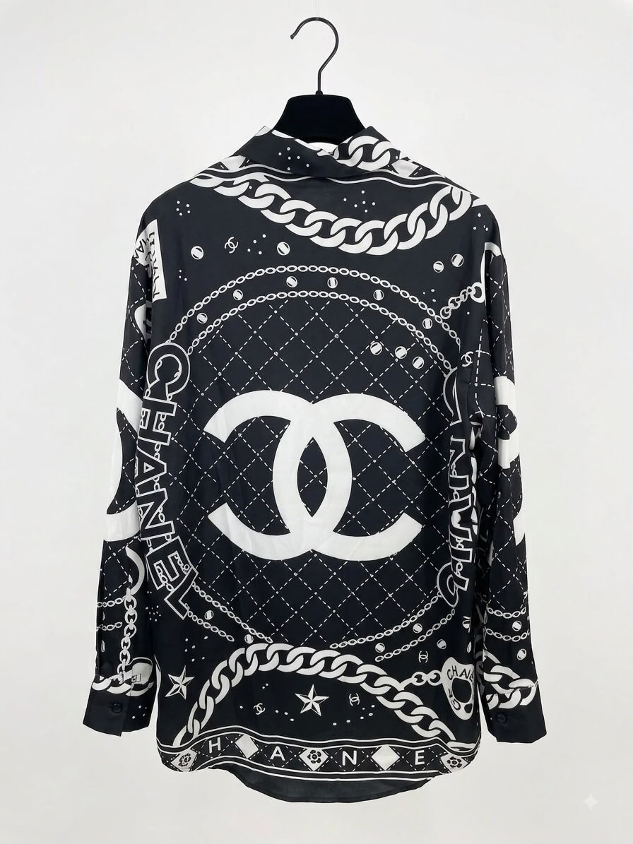 shirt  CHANEL Black Full cover - Image 1