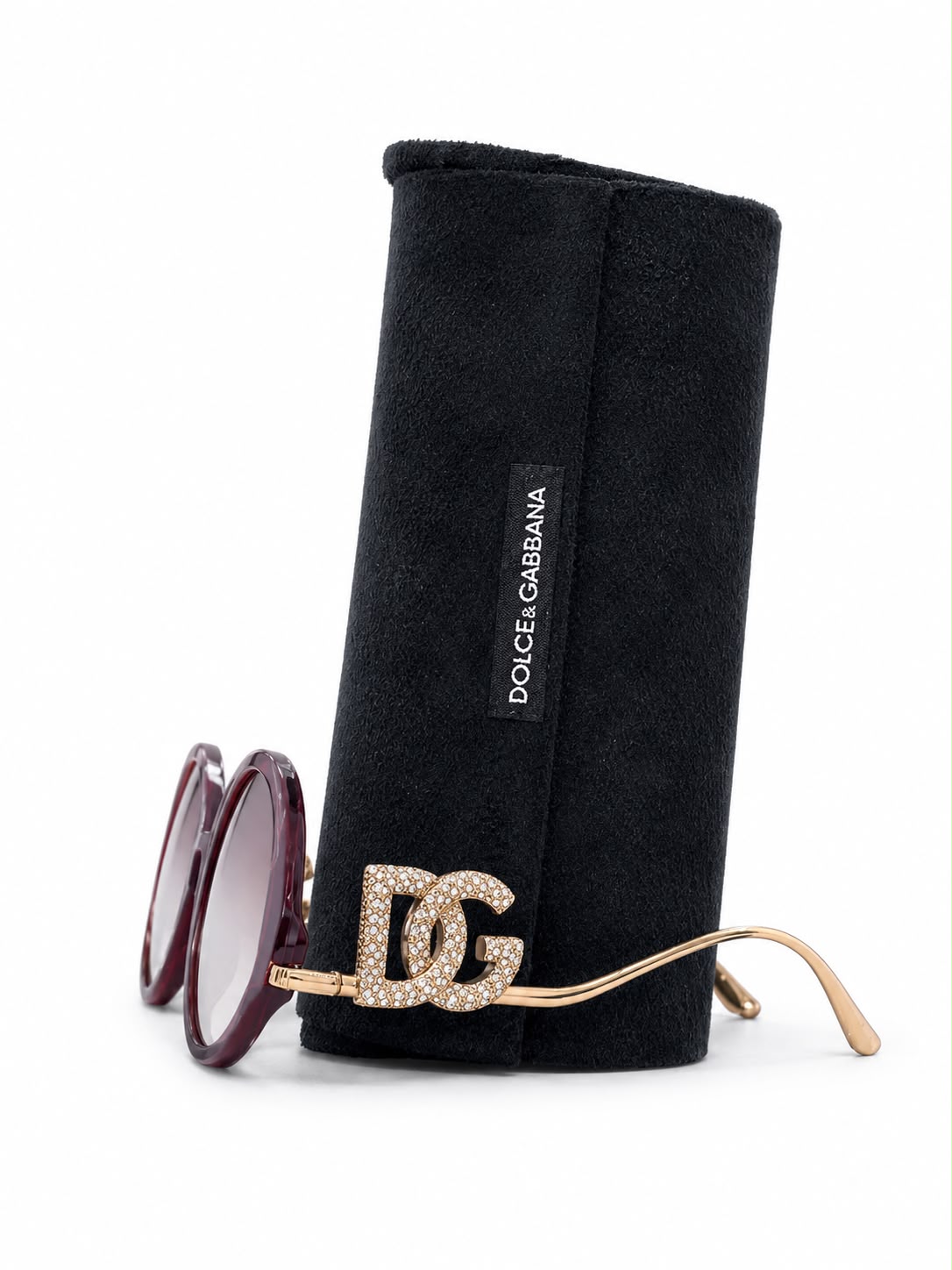 Sunglass round burgundy - Image 6