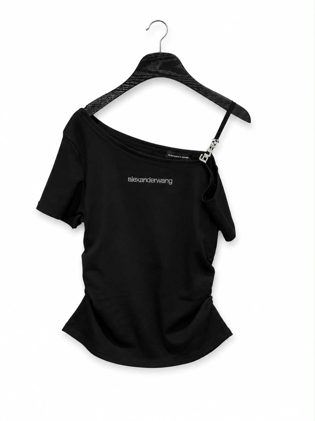 Tshirt black one shoulders - Image 3
