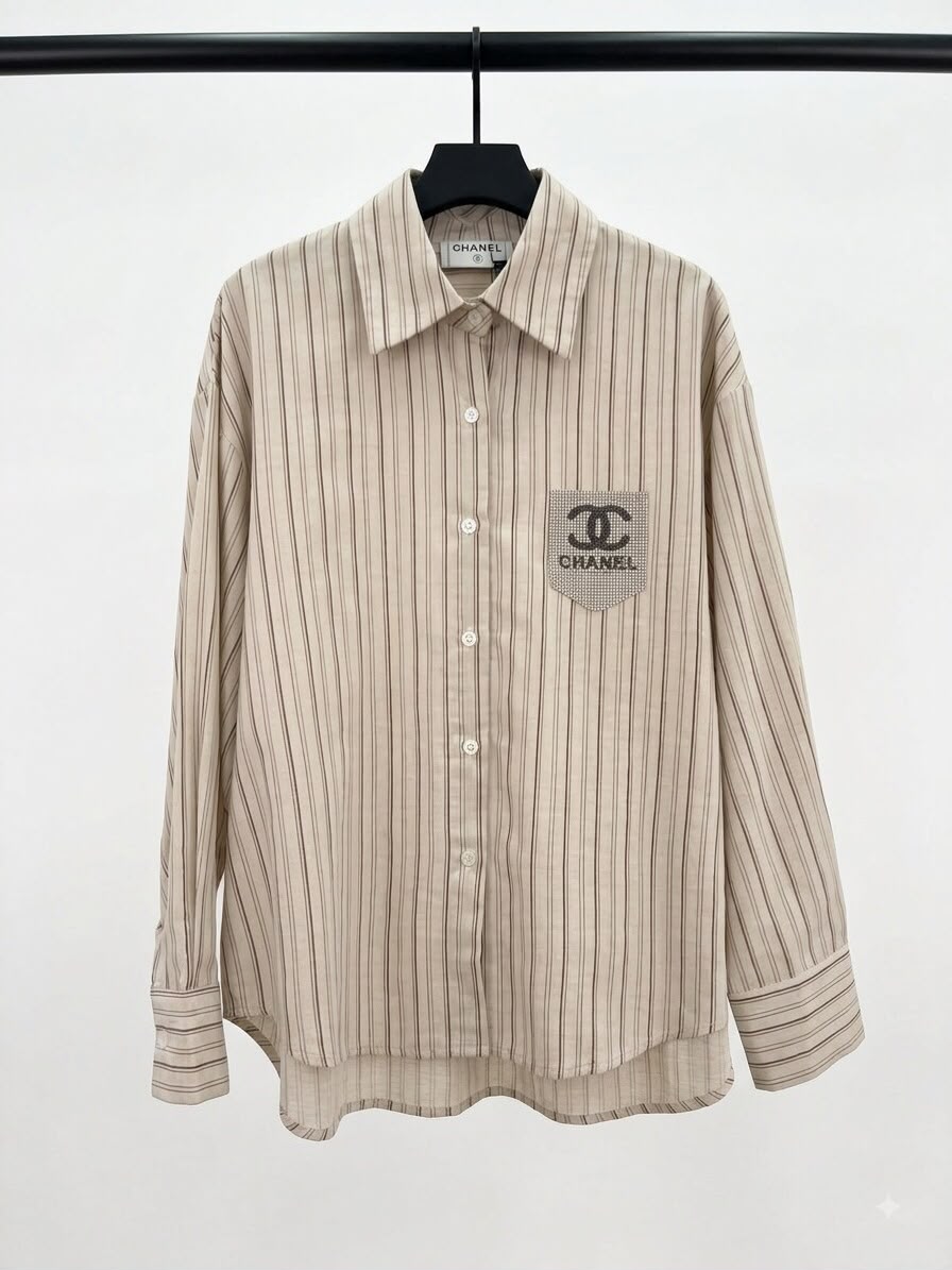 Shirt CHANEL white strip - Image 1