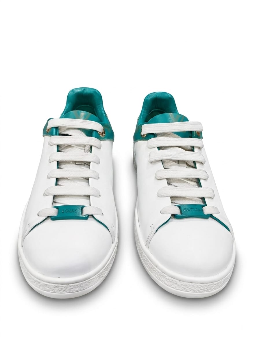 Sneaker lv white & green - Image 3
