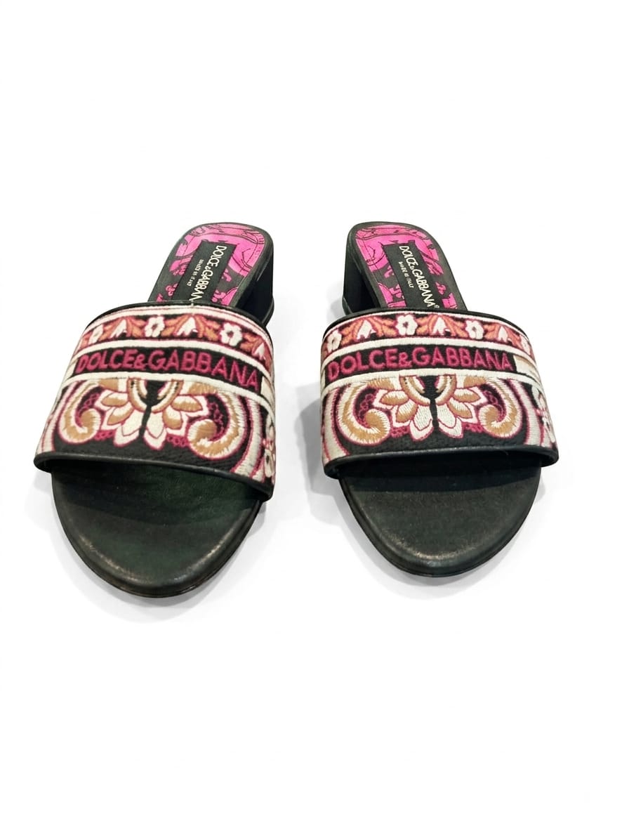 Heels d&g pink & black - Image 2