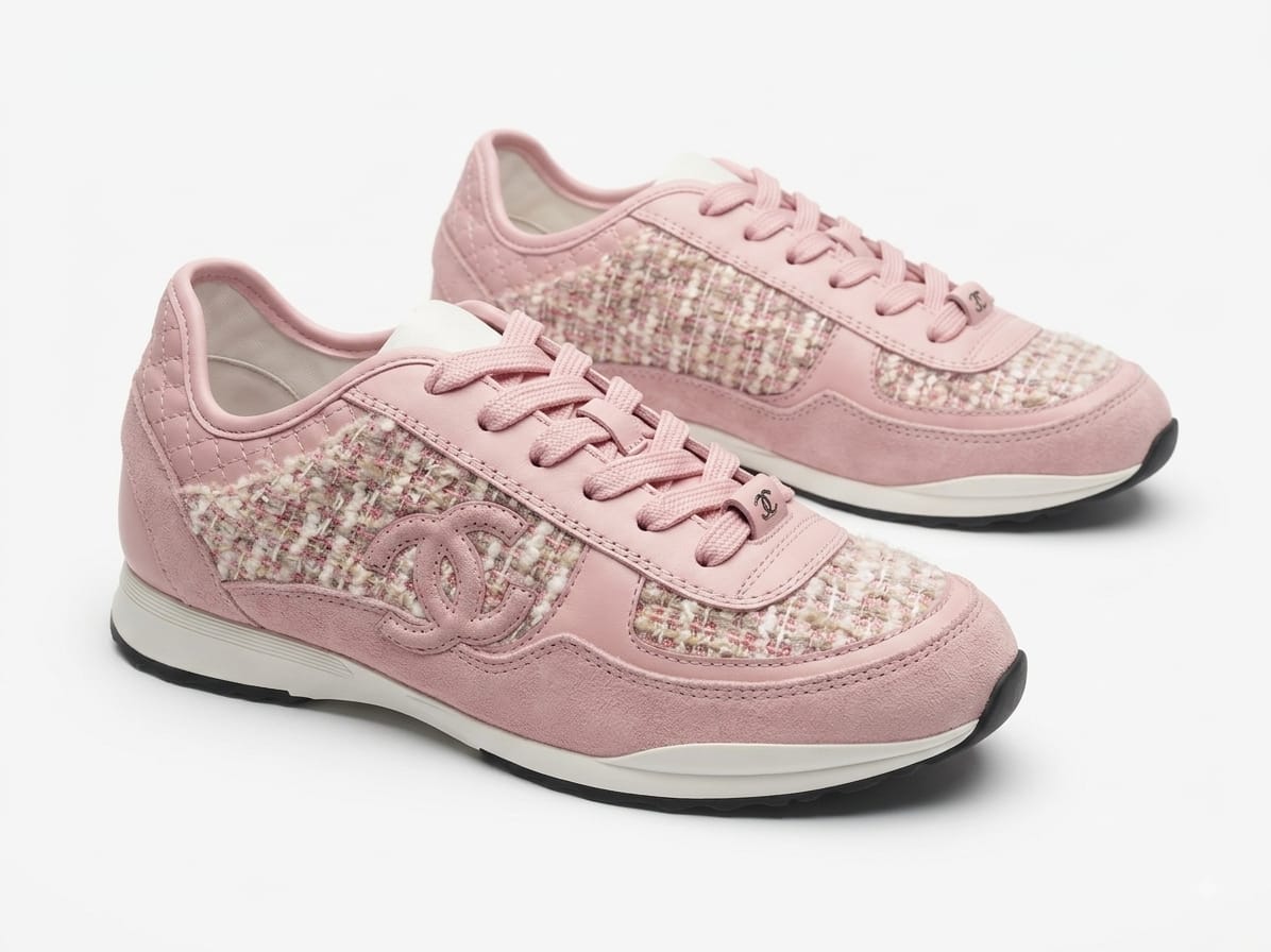 sneakers sleek Chanel pink - Image 2