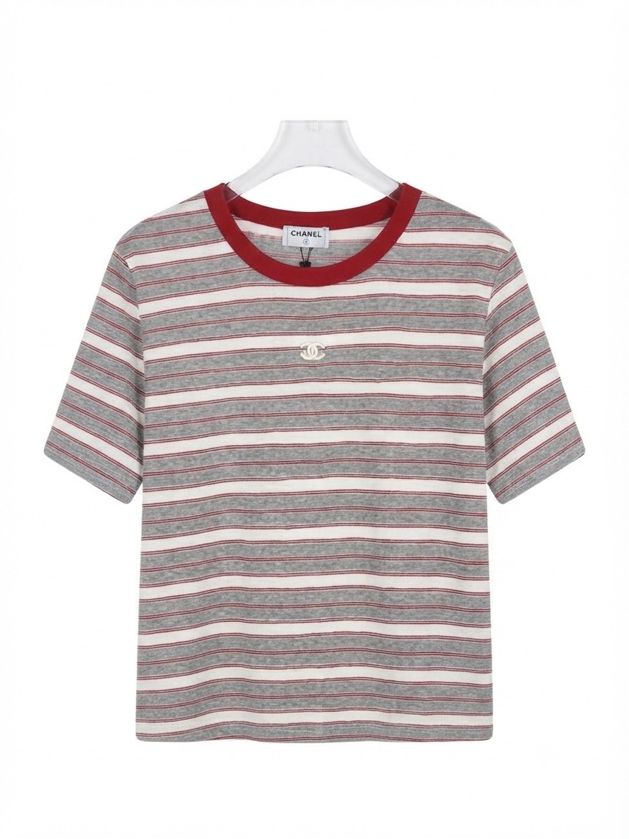 T-shirt striped ringer - Image 3