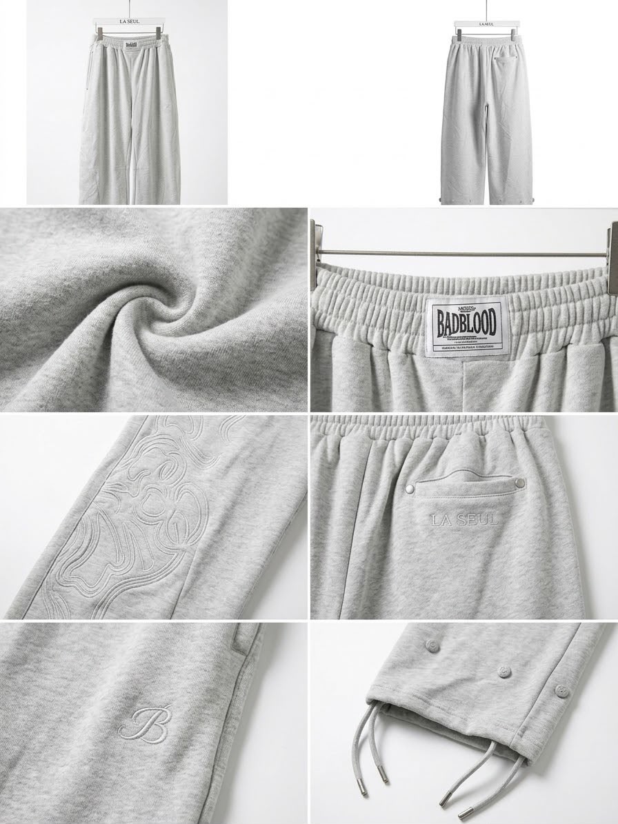 wide leg Bad Blood pants Grey - Image 1
