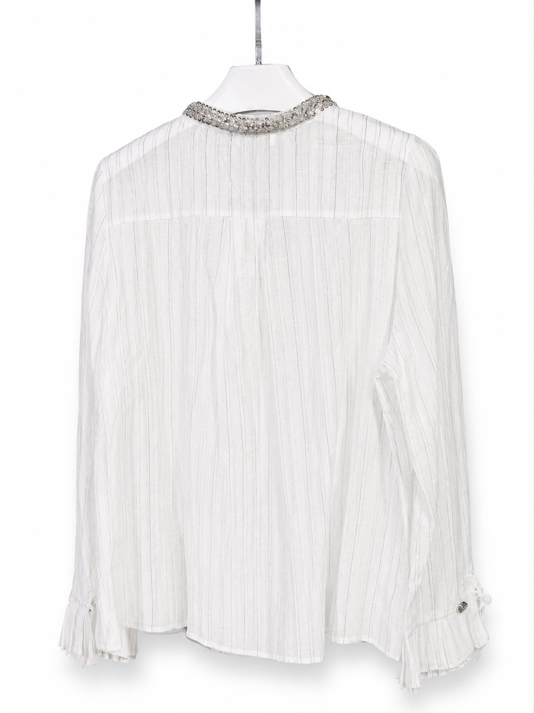 shirt light white silver neck Chanel - Image 1