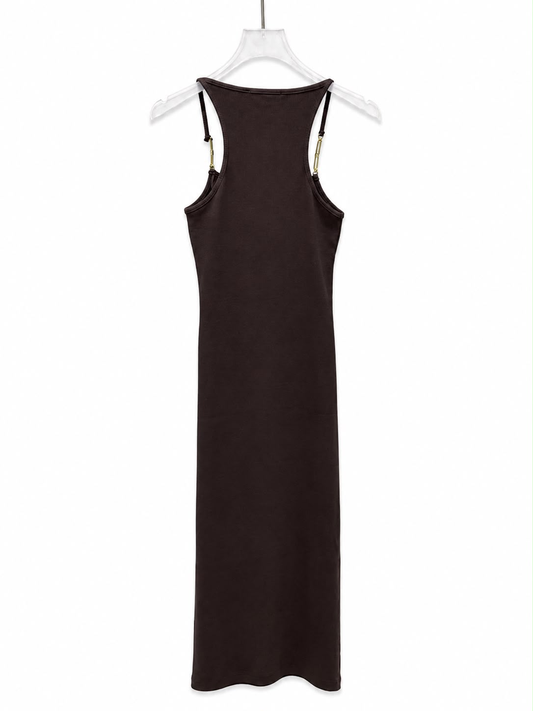 Dress brown gold strap Elisabetta Franchi - Image 3