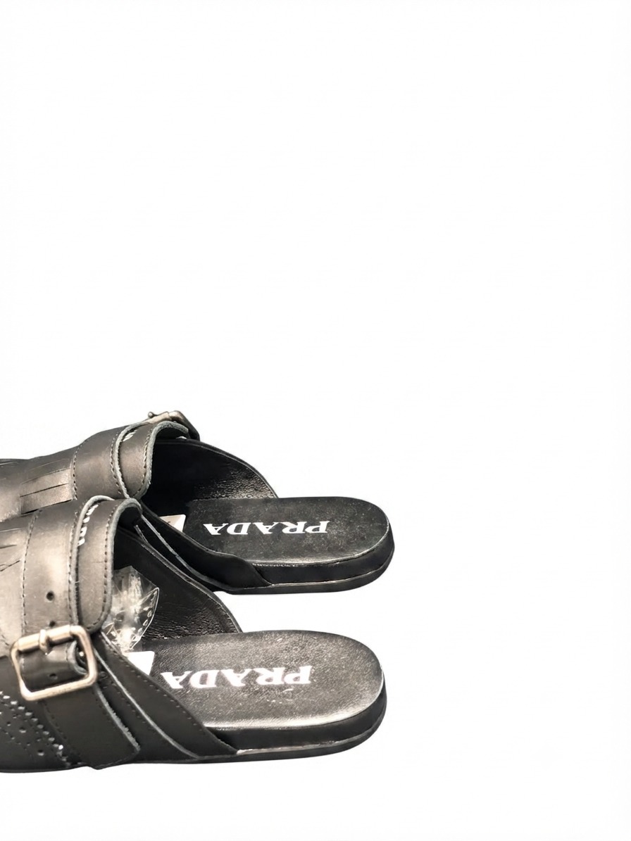 leather sabot black - Image 2