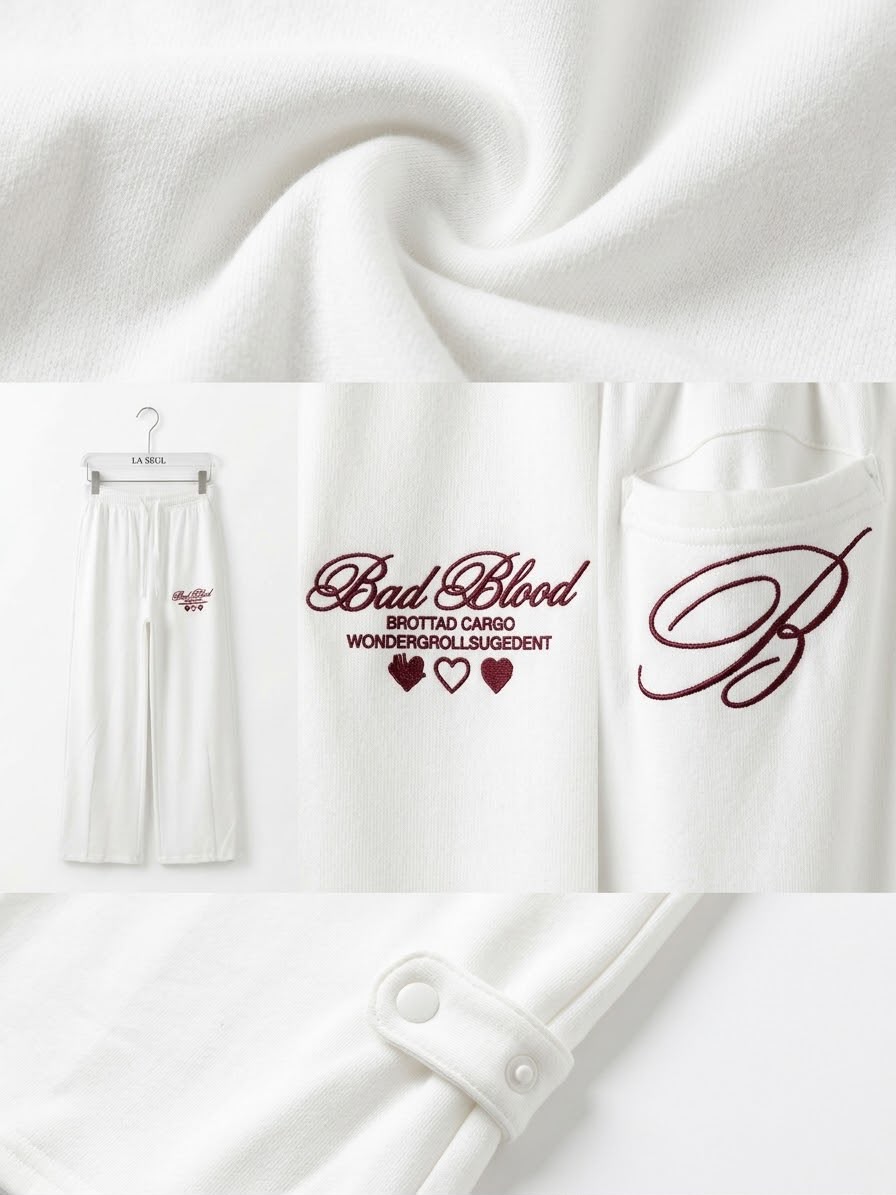 Bad Blood sweatpants White - Image 2
