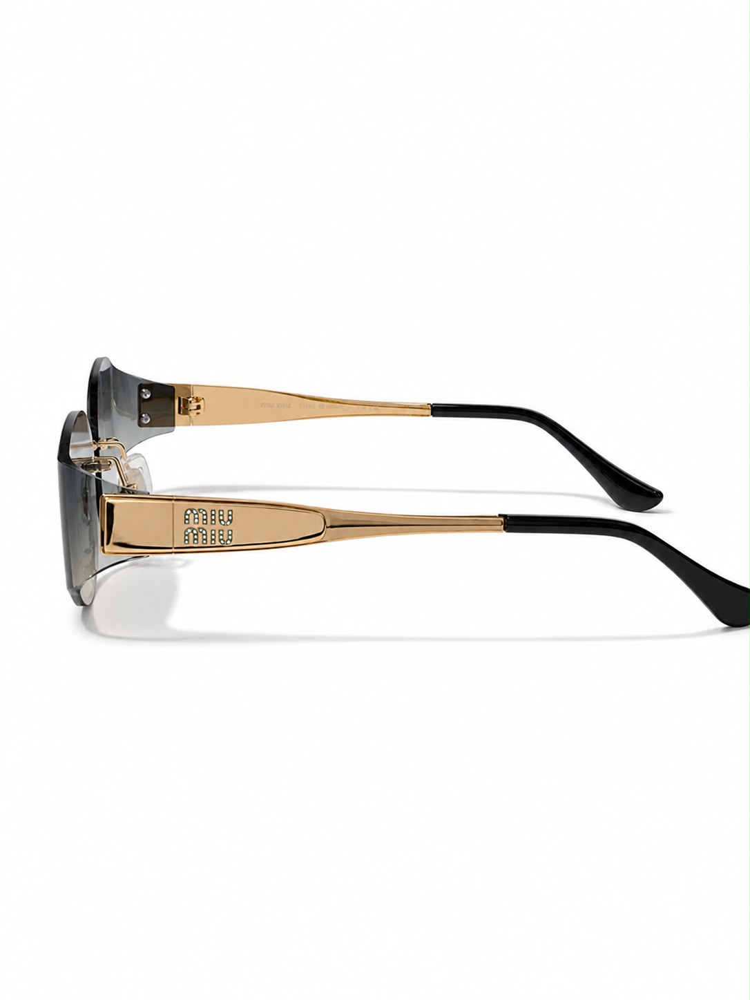 Sunglass Gold metal & black - Image 3