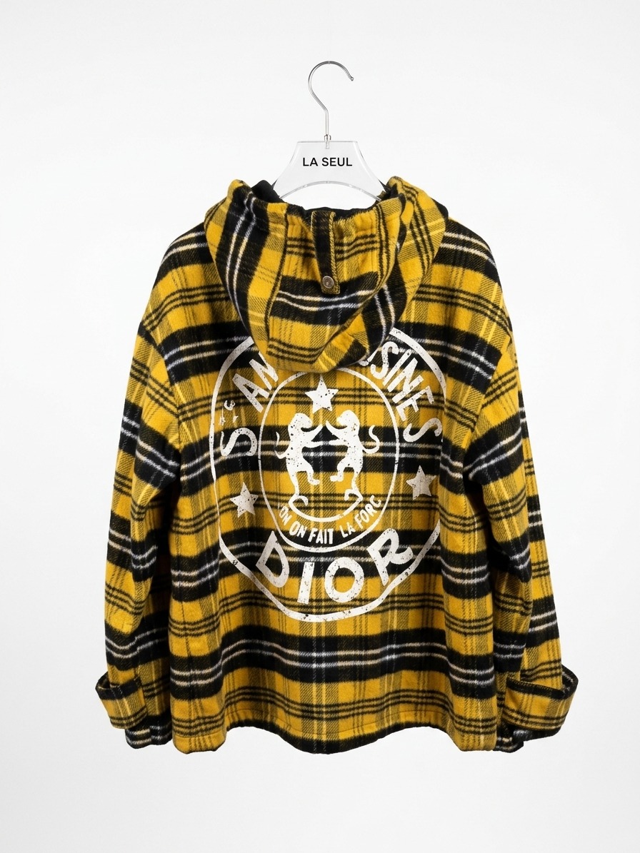 Dior Yellow & Black Checkered Jacket - Image 1