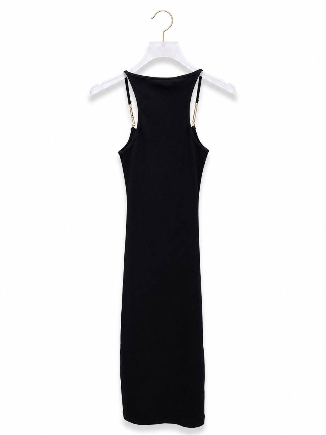 Dress black gold strap Elisabetta Franchi - Image 2