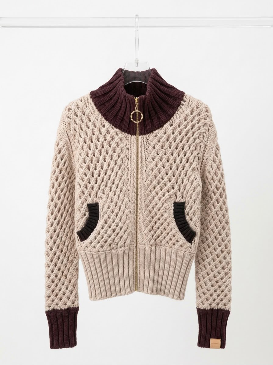 jacket lv wool beige - Image 2