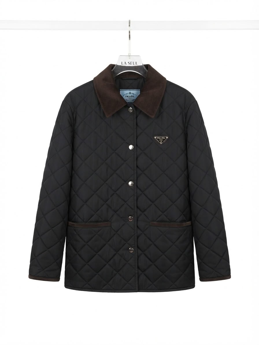 Prada black and brown long jacket - Image 1