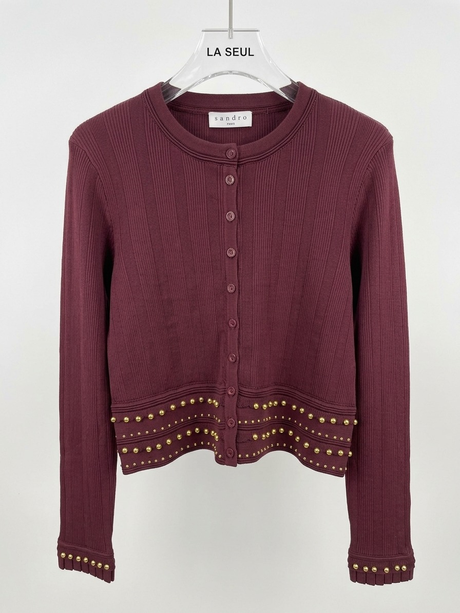 Suit skirt burgundy gold stras - Image 3