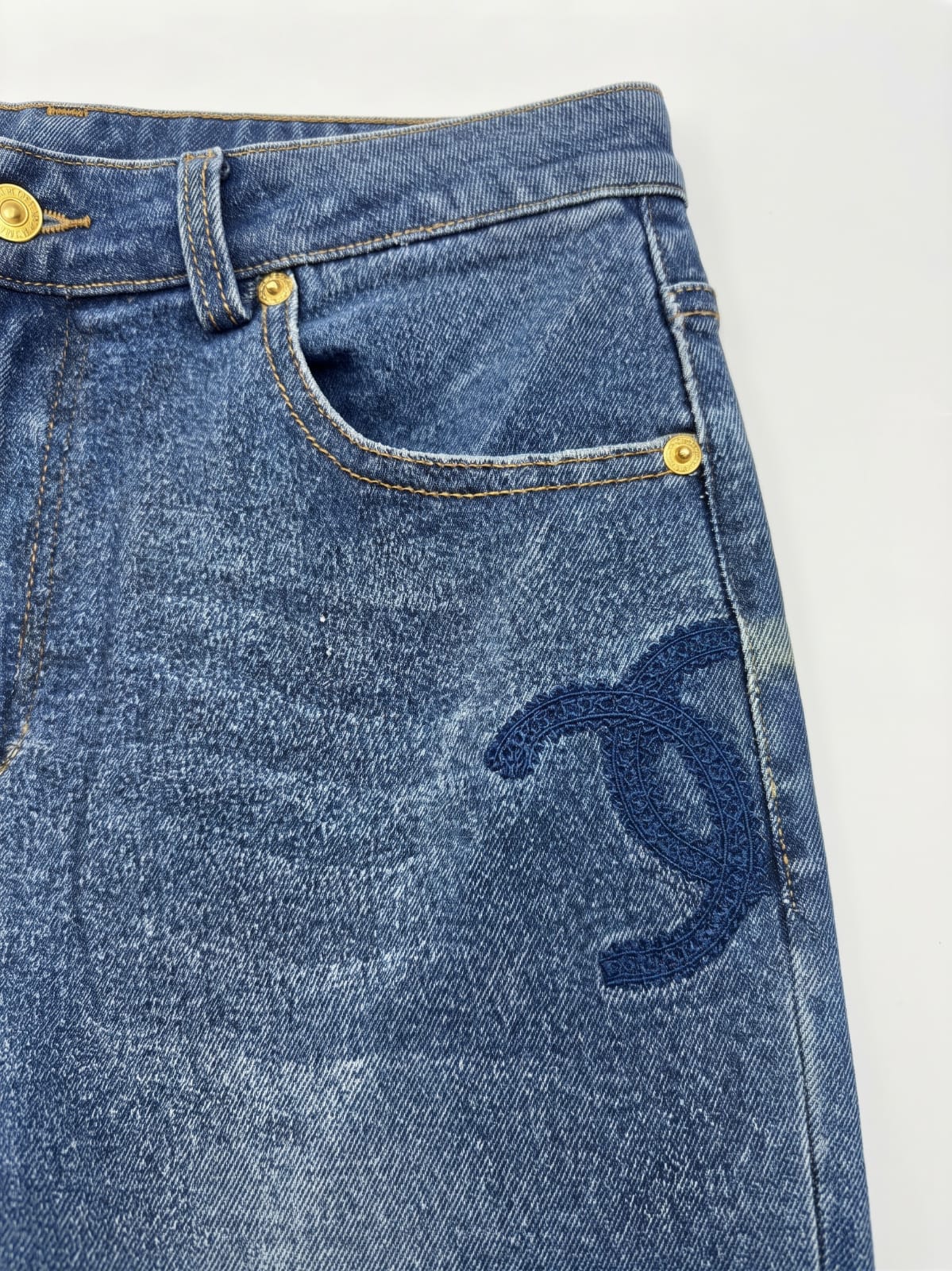 Jeans chanel blue logo - Image 1