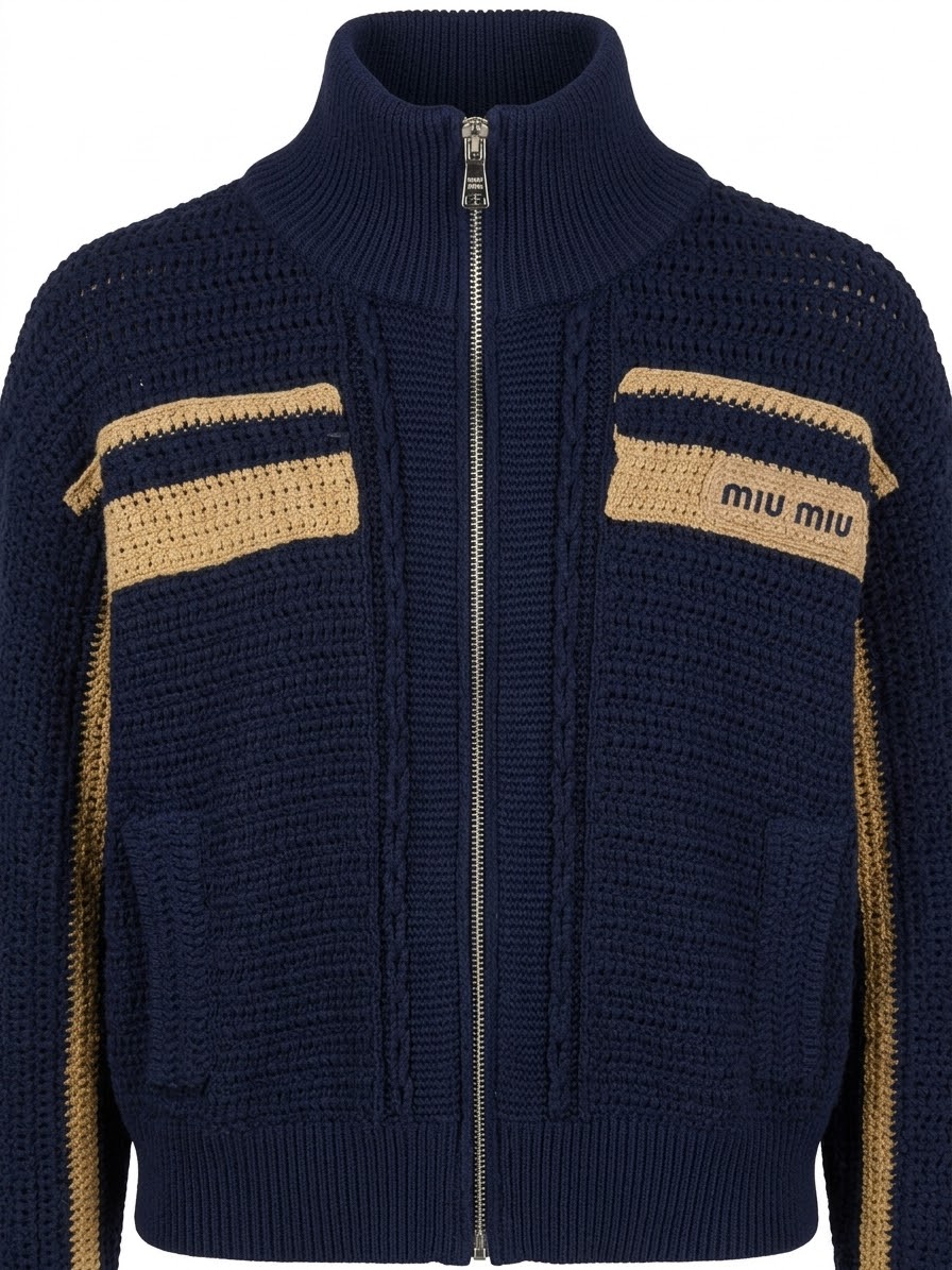 Cardigan kint navy blue - Image 2