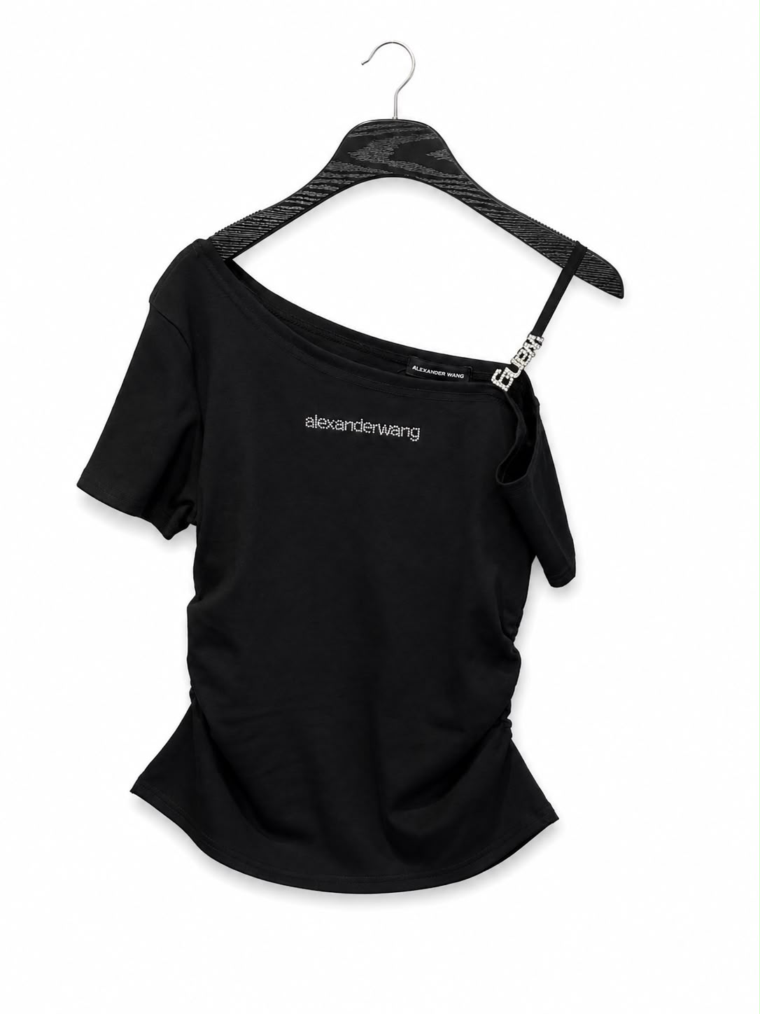 Tshirt black one shoulders - Image 2