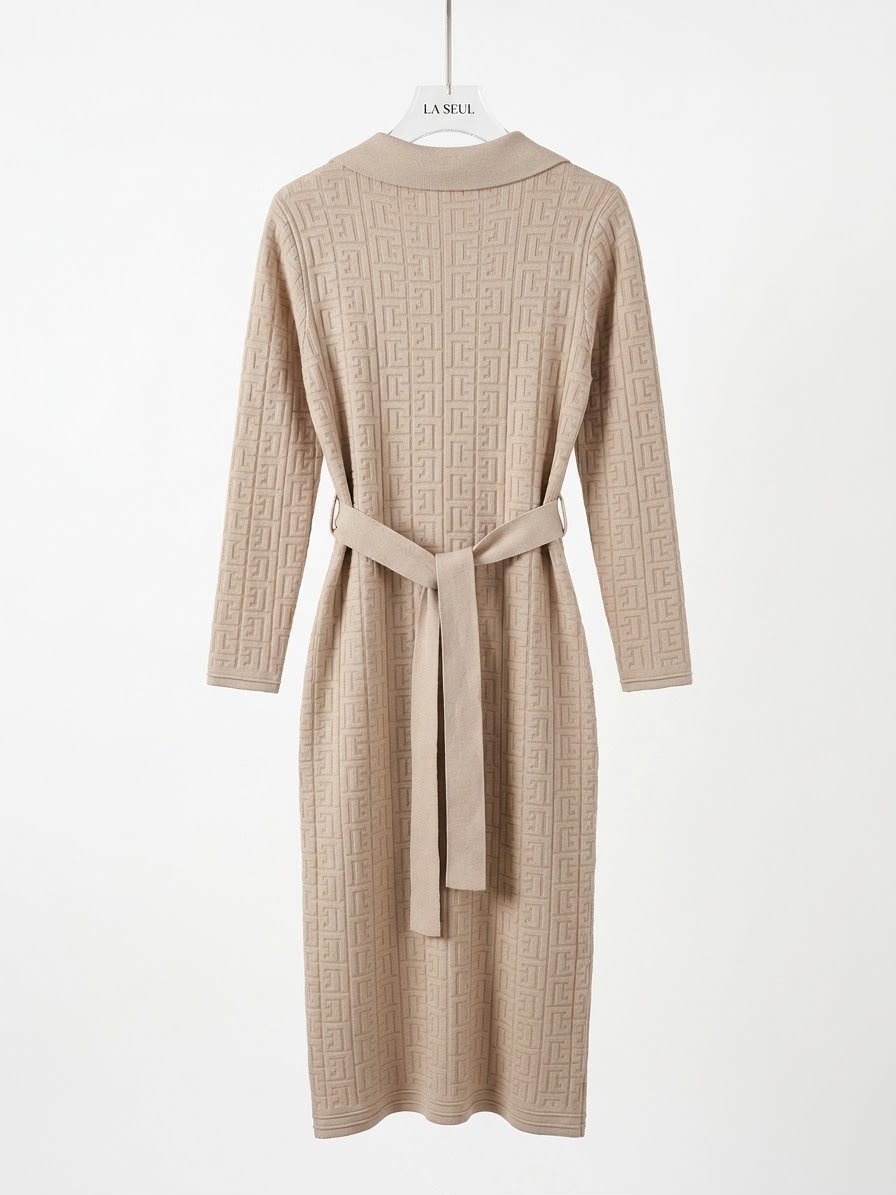Long Dress balmain beige - Image 1