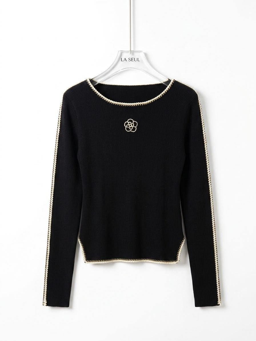 Chanel Knit Sweater Black - Image 2