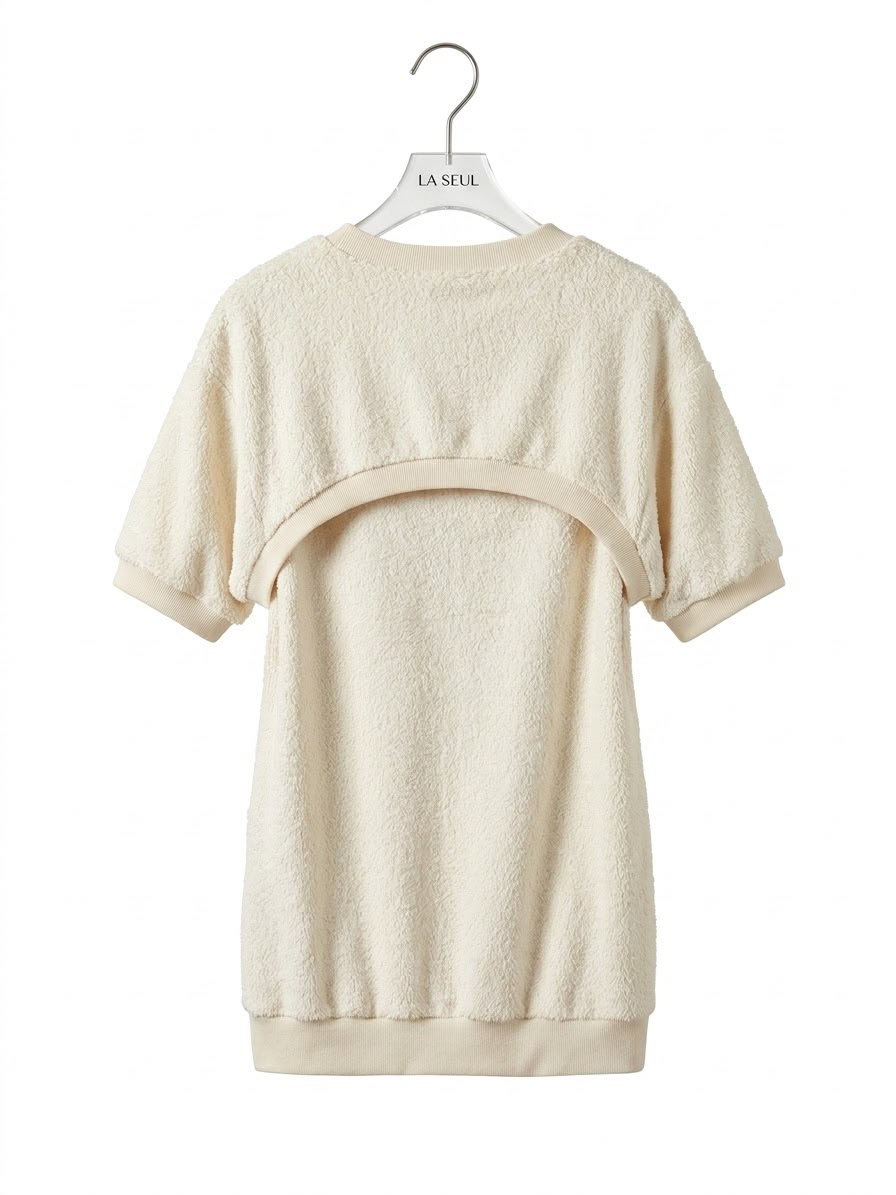 Short dress beige LV layered - Image 1