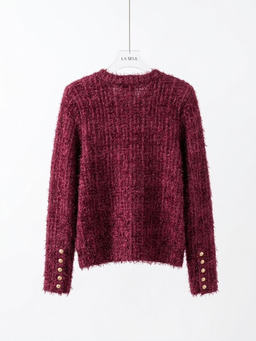 Balmain jacket Burgundy - Image 2