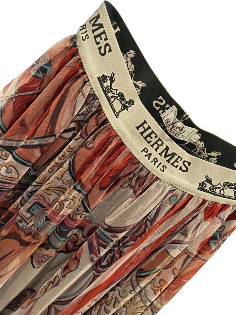 Skirt chiffon printed - Image 1