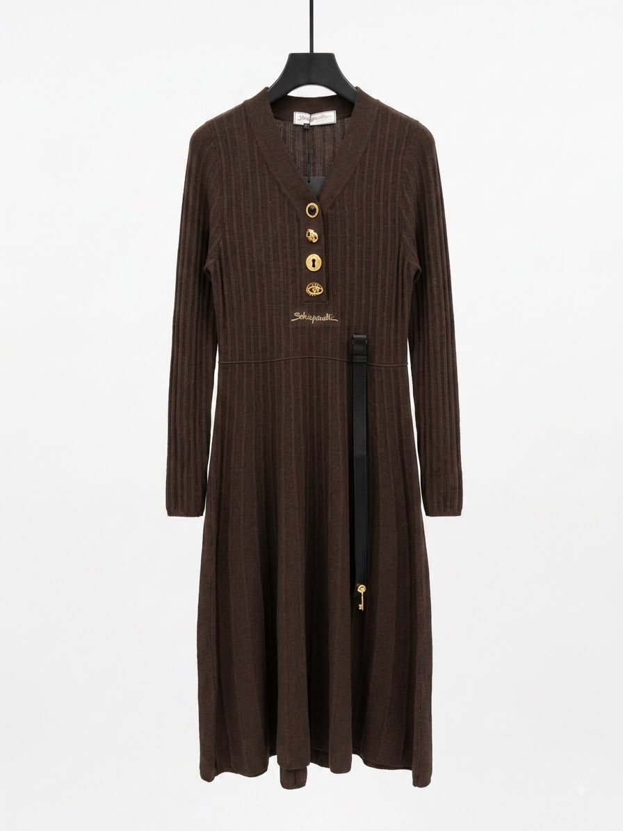 Dress Brown Schiaparelli - Image 1