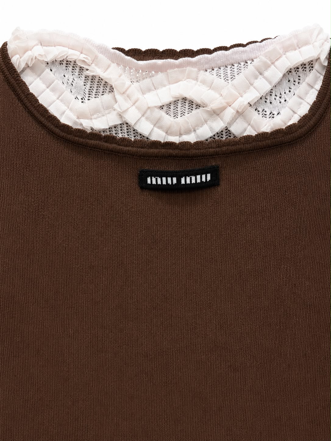 Tank top brown&white - Image 1